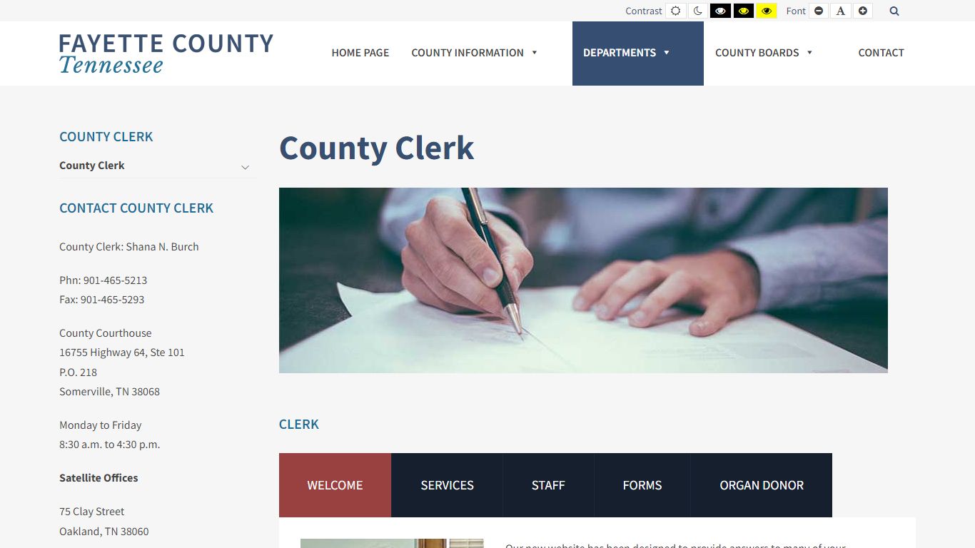 County Clerk - Fayette County